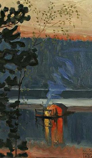 Akseli Gallen-Kallela Stockflotte oil painting image